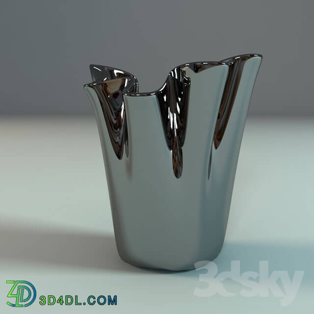Vase - Metal wave vase