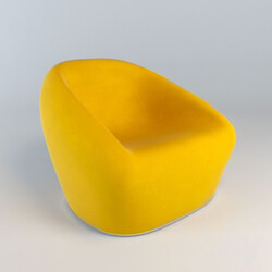 Arm chair - Chair_yellow 