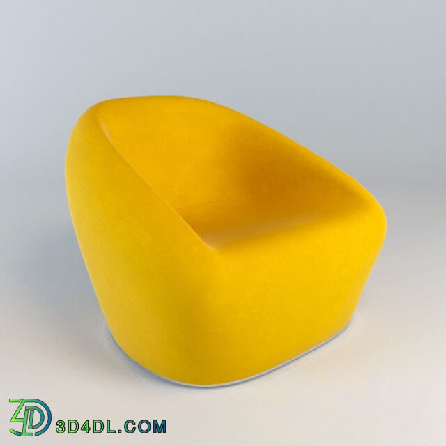 Arm chair - Chair_yellow