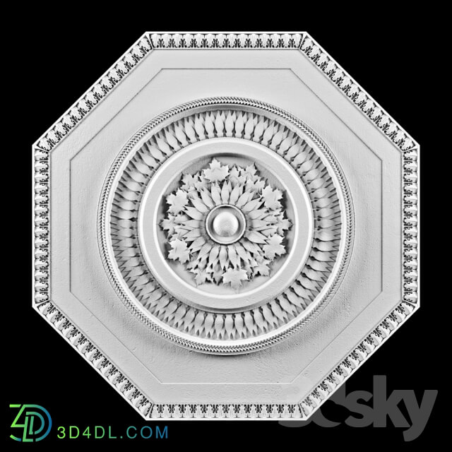 Decorative plaster - Rosette Ceiling