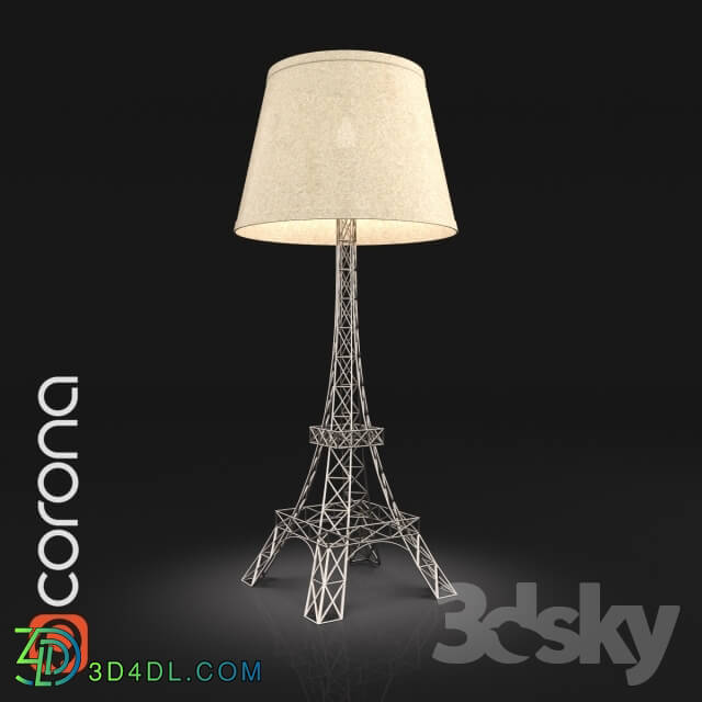 Table lamp - Eiffel Table Lamp Cyan Design