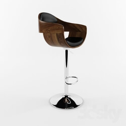 Table _ Chair - Adecco Black Leather 