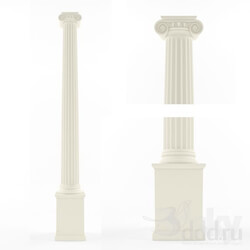 Decorative plaster - ionic column 