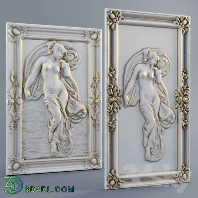 Frame - Decorative panels on the wall - 2 pcs