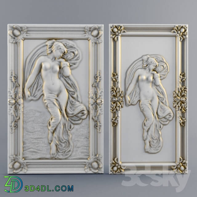 Frame - Decorative panels on the wall - 2 pcs