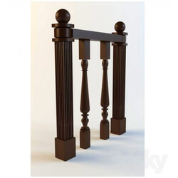 Staircase - balusters_ wooden 