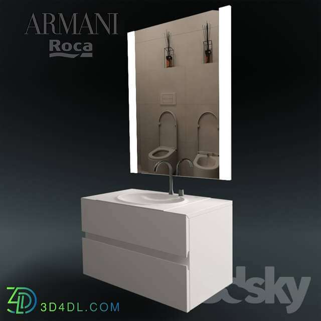 Bathroom furniture - Armani Roca washbasin