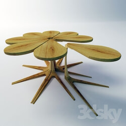 Table - Table Table in the form of a flower 