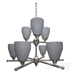 Ceiling light - BUILDER KCH-1749-NI Ansonia Modern _ Contemporary Chandelier 