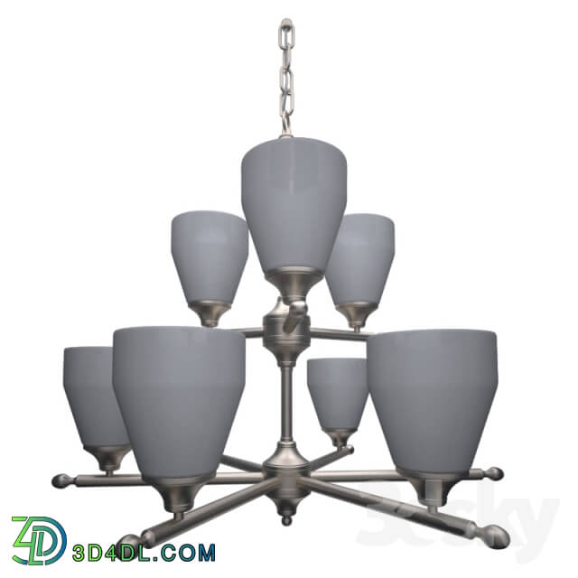 Ceiling light - BUILDER KCH-1749-NI Ansonia Modern _ Contemporary Chandelier