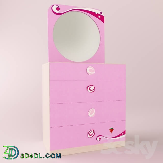 Miscellaneous - Furniture CILEK _series Princess_ dresser_ mirror