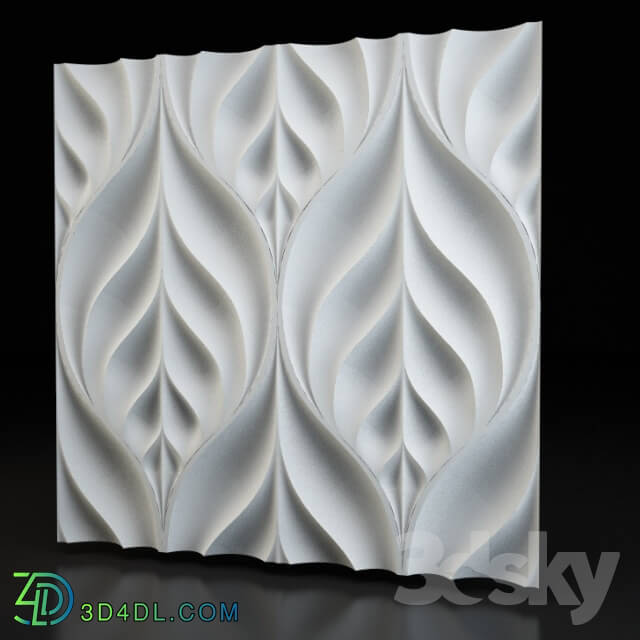 3D panel - 3d panel Leaves