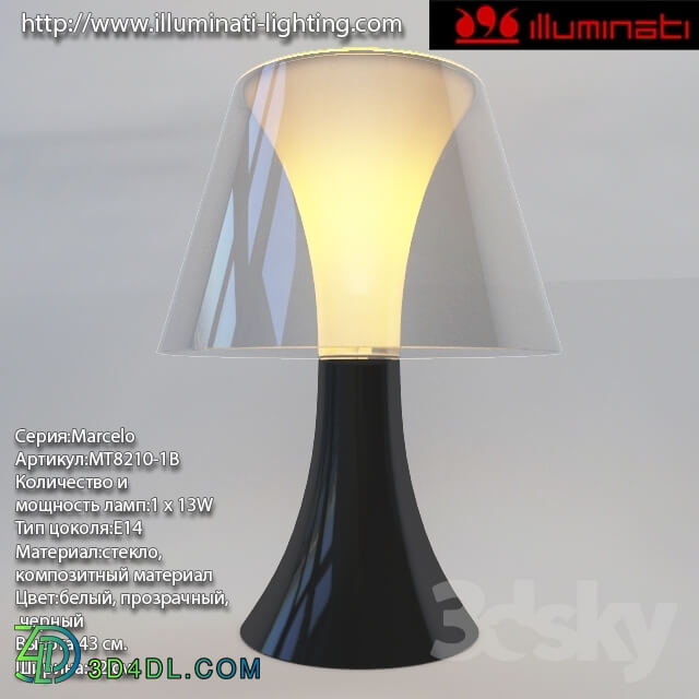 Table lamp - Table lamp Marcelo ILLUMINATI