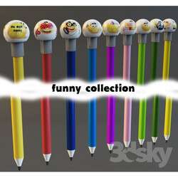 Miscellaneous - Collection of funny pencils 