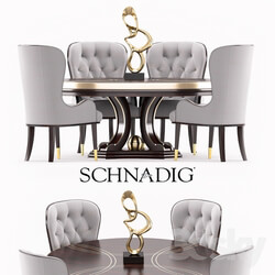 Table _ Chair - Everly dinning set 