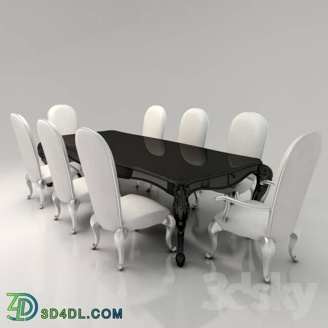 Table _ Chair - Dining table with chairs Belloni