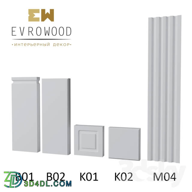 Decorative plaster - OM. Door frame. Evrowood.