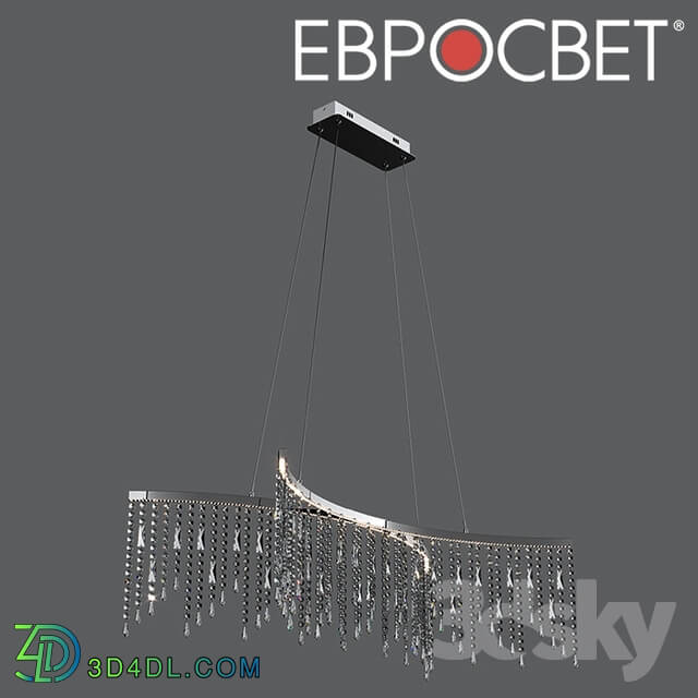 Ceiling light - OM LED chandelier with Eurosvet 90035_2 Sorrento crystal