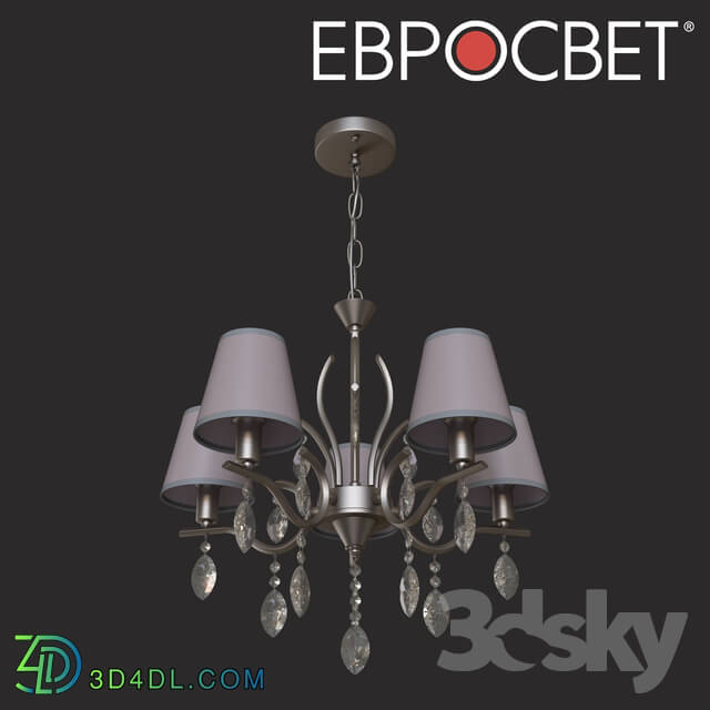 Ceiling light - OM Suspended chandelier with crystal Eurosvet 10089_5 Aurelia