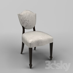 Chair - OM Chair Fratelli Barri MESTRE in cherry veneer _Cherry C_ and gray velor fabrics _Moki-51__ FB.CH.MES.53 
