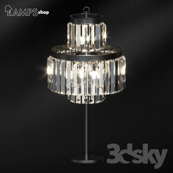 Floor lamp - Loft Crystal Short Floor Lamp 3 Circles 