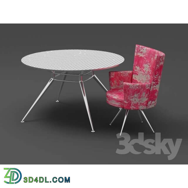 Table _ Chair - Desk with armchair