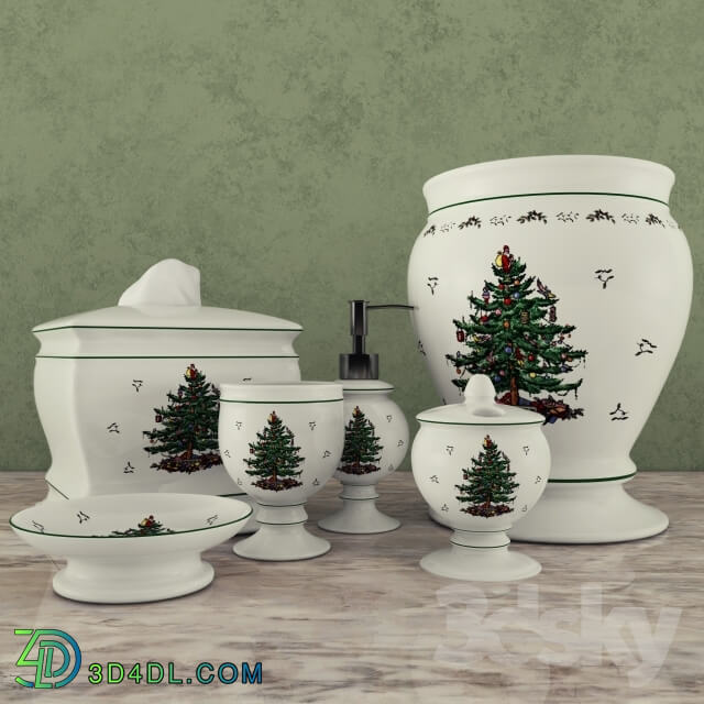 Bathroom accessories - Bathroom Avanti_ Spode Christmas Tree Collection