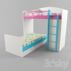 Bed - children_s Loft bed 