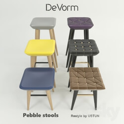Chair - Pebble stools DeVorm _amp_ Pebble stools restyle version by Ustun 