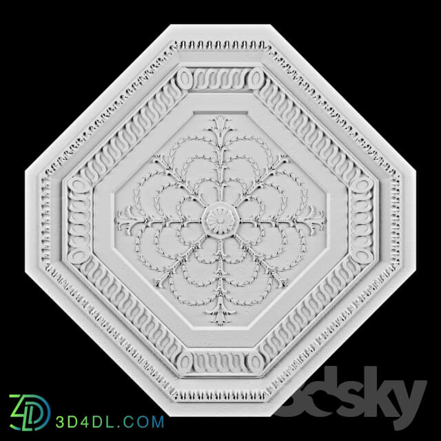 Decorative plaster - Rosette Ceiling