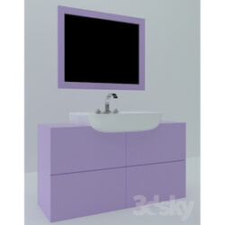 Wash basin - Laver vstr Cabinet and mirror Kit 