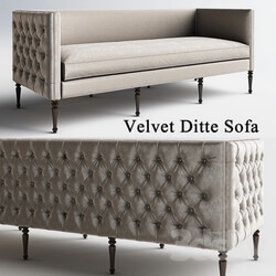 Sofa - Velvet Ditte Sofa_Emerald sofa 