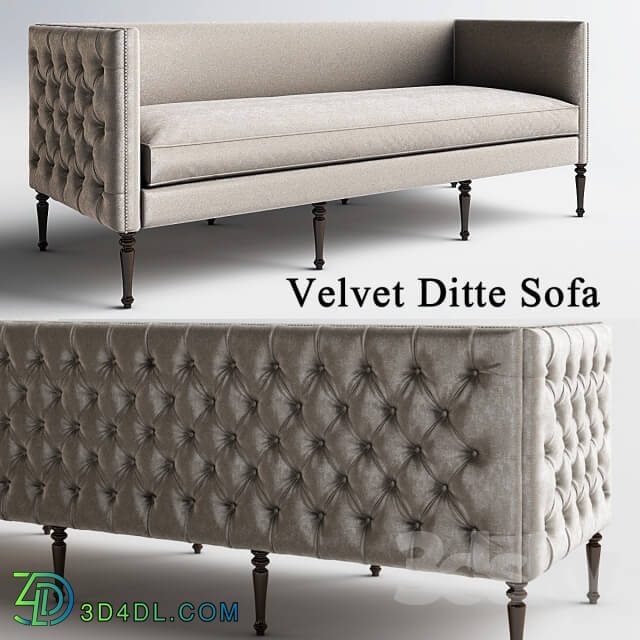 Sofa - Velvet Ditte Sofa_Emerald sofa