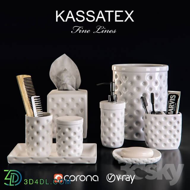 Bathroom accessories - Kassatex Home - Savoy Accessories