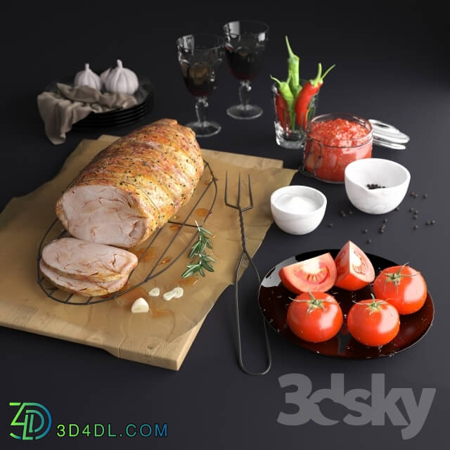 Food and drinks - Roast Pork