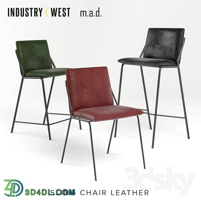 Chair - Leather sling collection by Industry West and MAD