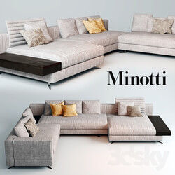 Sofa - Minotti white sofa 