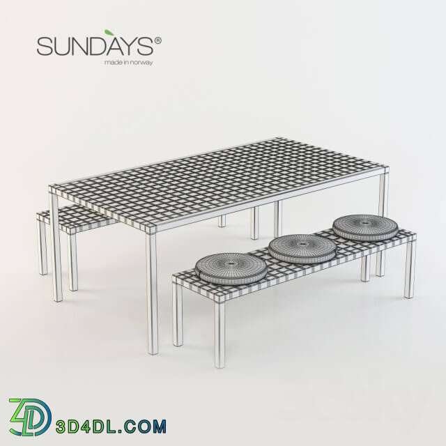 Table _ Chair - Sundays Frame - outdoor furniture