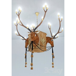Ceiling light - Deer chandelier 