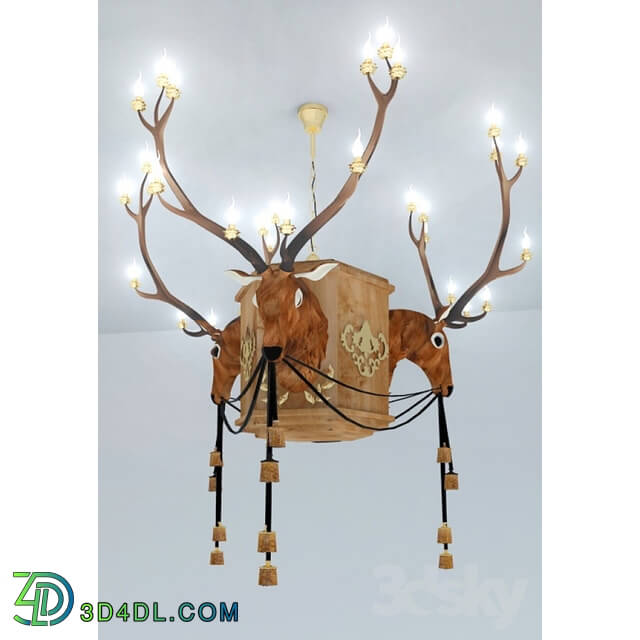 Ceiling light - Deer chandelier