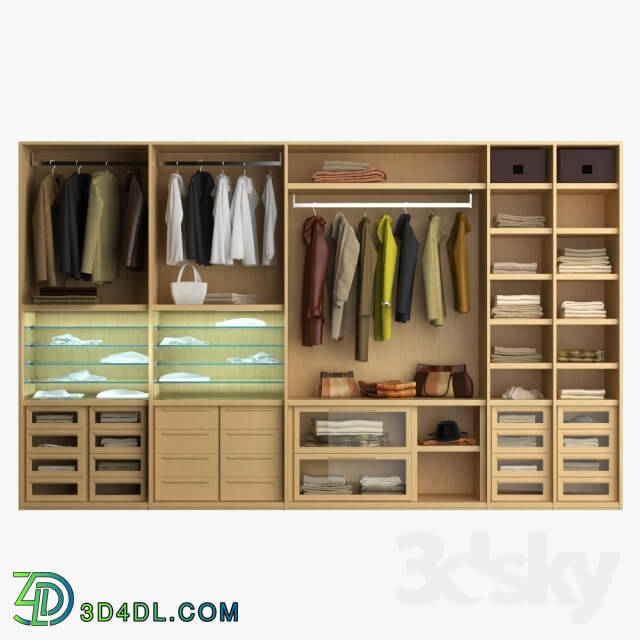 Wardrobe _ Display cabinets - Closet Venge Tasarim