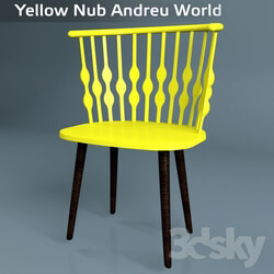 Chair - Yellow Nub Andreu World 