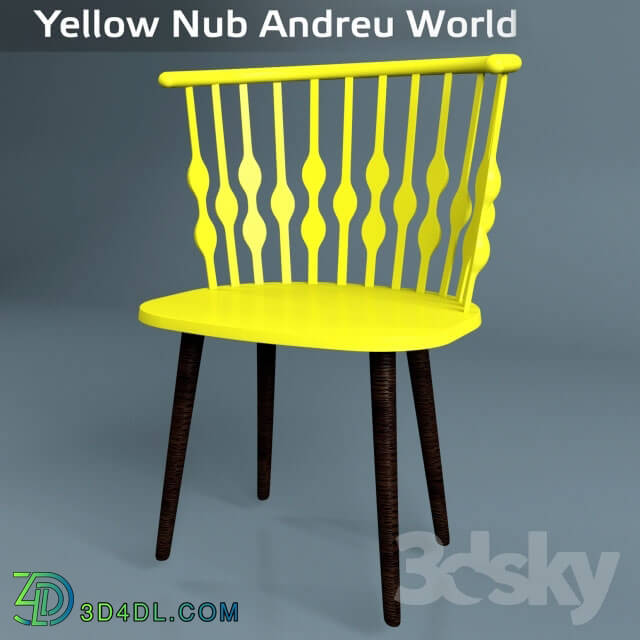 Chair - Yellow Nub Andreu World