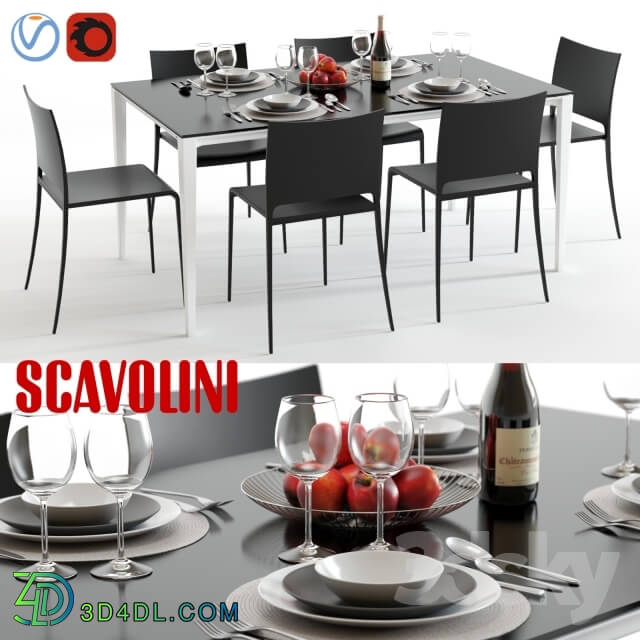 Table _ Chair - Scavolini Timeless and Mya