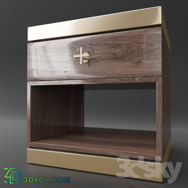 Sideboard _ Chest of drawer - Nightstand with brass details