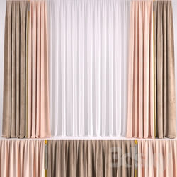 Curtain - CURTAIN WITH COLOR ZIPPER 