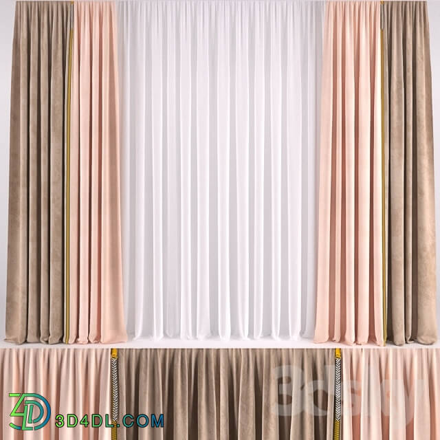 Curtain - CURTAIN WITH COLOR ZIPPER