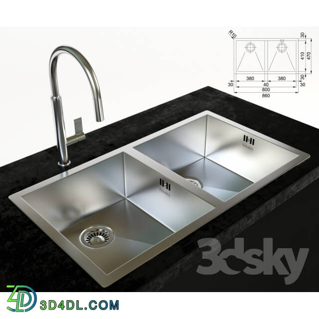 Sink - franke sink and faucet