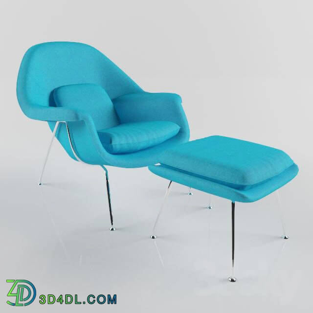 Arm chair - WOMB CHAIR _amp_ OTTOMAN