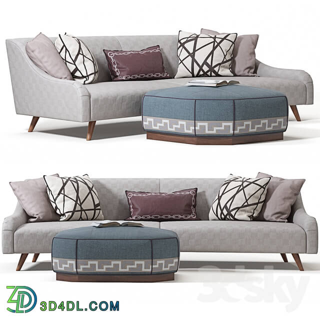 Sofa - Jay Jeffers Custom Curved Sofa